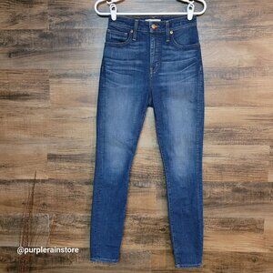 Madewell Jeans Size 26 Curvy High Rise Skinny Tummy Control Moreaux Wash AA621